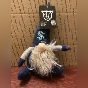 Seattle Kraken Gnome Blue w/Bushy Beard, Tall Beanie 10" Memory Company Rare!